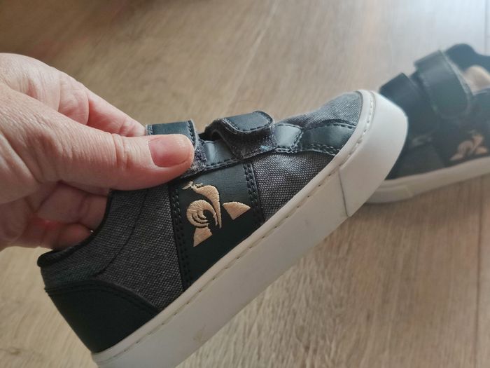 Chaussures baskets à scratch effet jean Le coq sportif Taille 24 - photo numéro 3