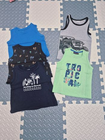 Lot de 5 débardeurs 3 ans
