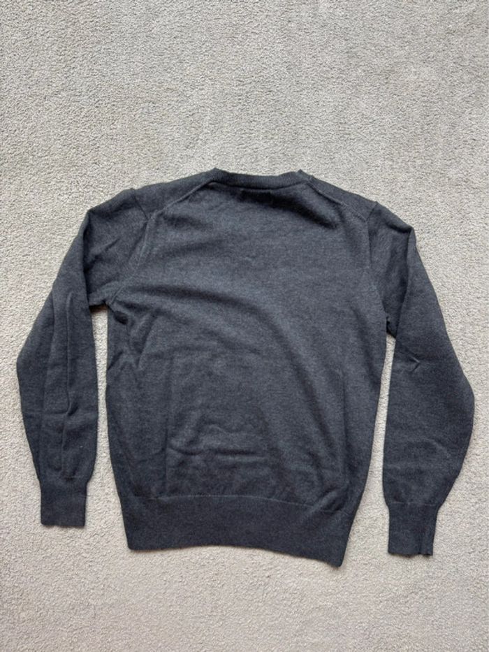 Pull col V Ralph Lauren gris taille L - photo numéro 6