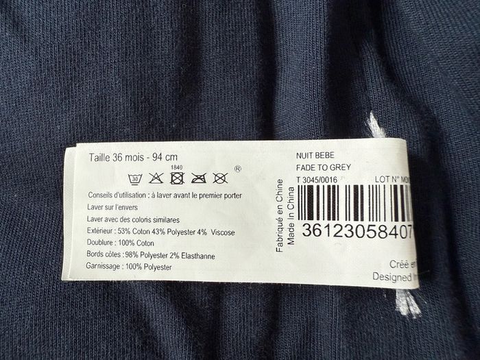 Veste sans manche marinière Bout’chou 36 mois - photo numéro 5