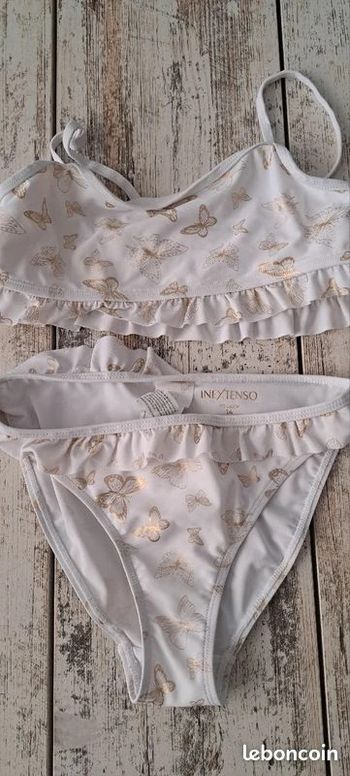 Maillot de bain papillon dorés