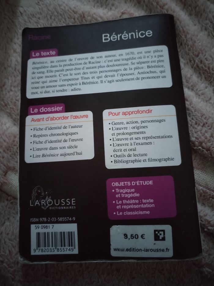 Livre "Berenice" Larousse/Petits classiques/Texte integral 176 pages - photo numéro 5