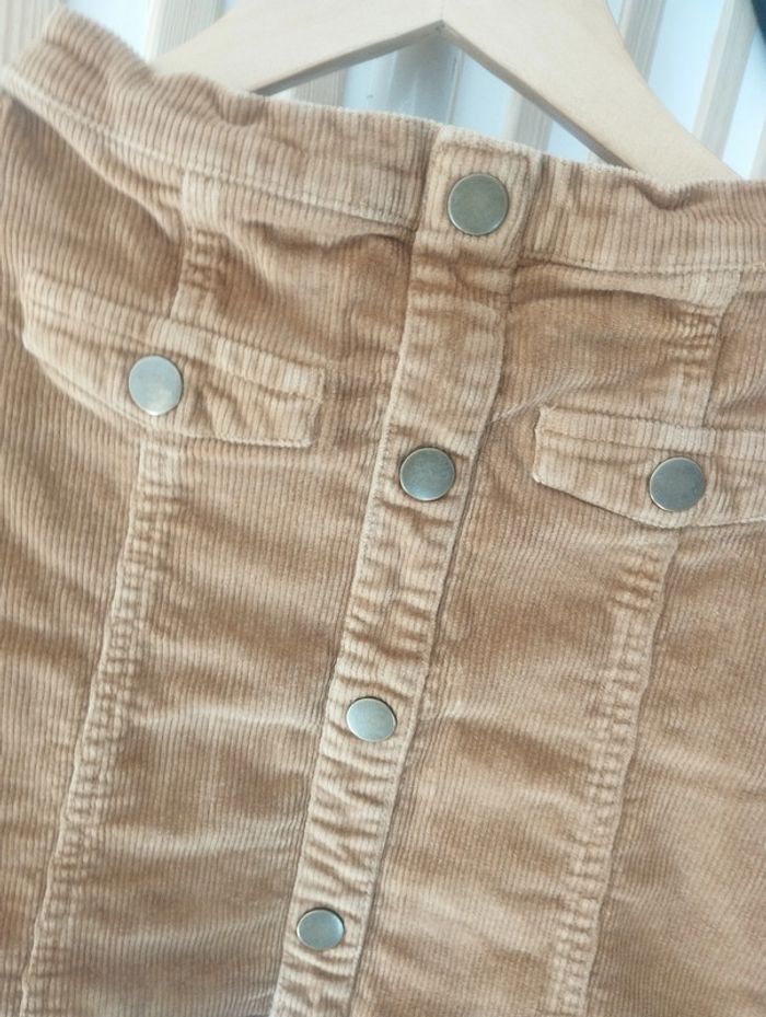 Jupe velours marron Kiabi 10ans - photo numéro 2