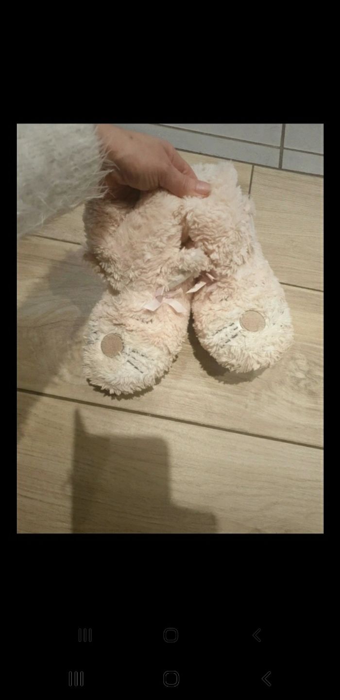 Chaussons bottines peluches fille 34 - photo numéro 2