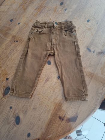 Jean zara camel 9/12 mois