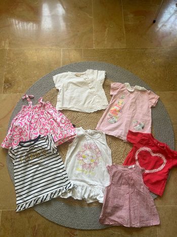 Lot de 7 hauts fille été 6 mois 