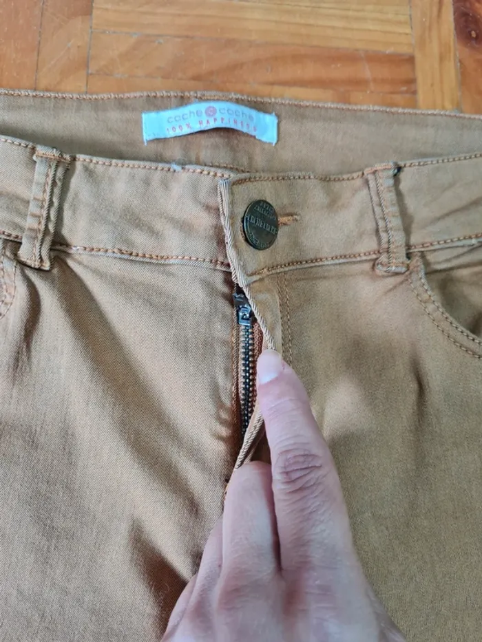 Pantalon femme taille basse Cache Cache T40 - photo numéro 4