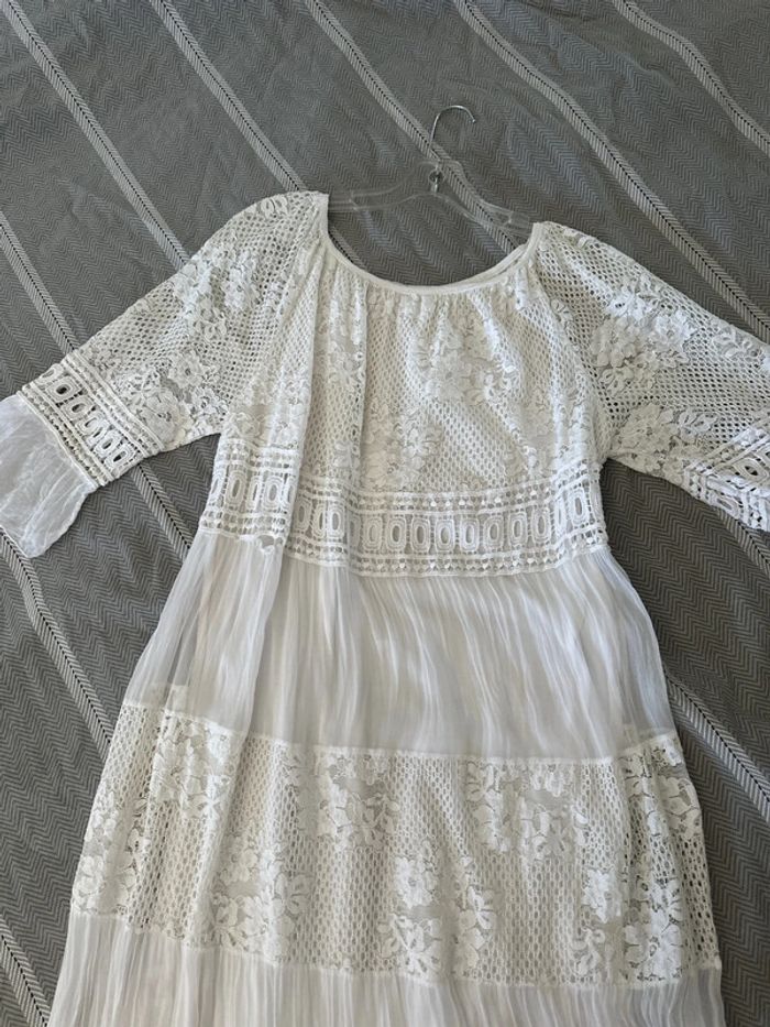 Robe longue dentelle taille unique - photo numéro 2