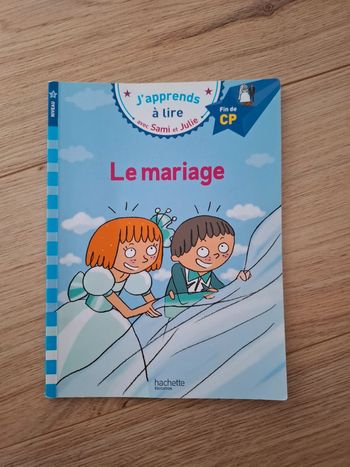 Livre Sami et Julie CP mariage