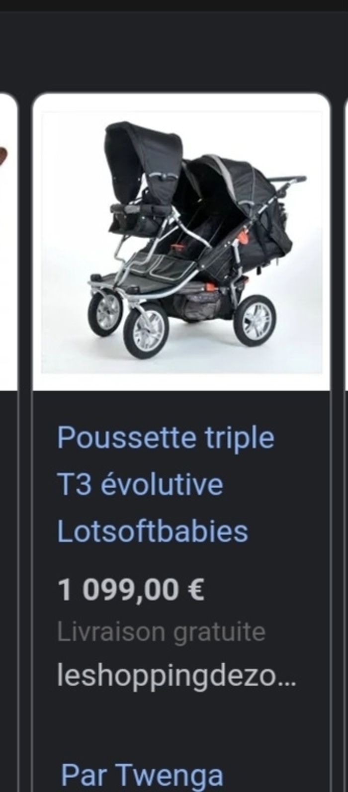 Poussette Triple T3 Évolutive - photo numéro 6
