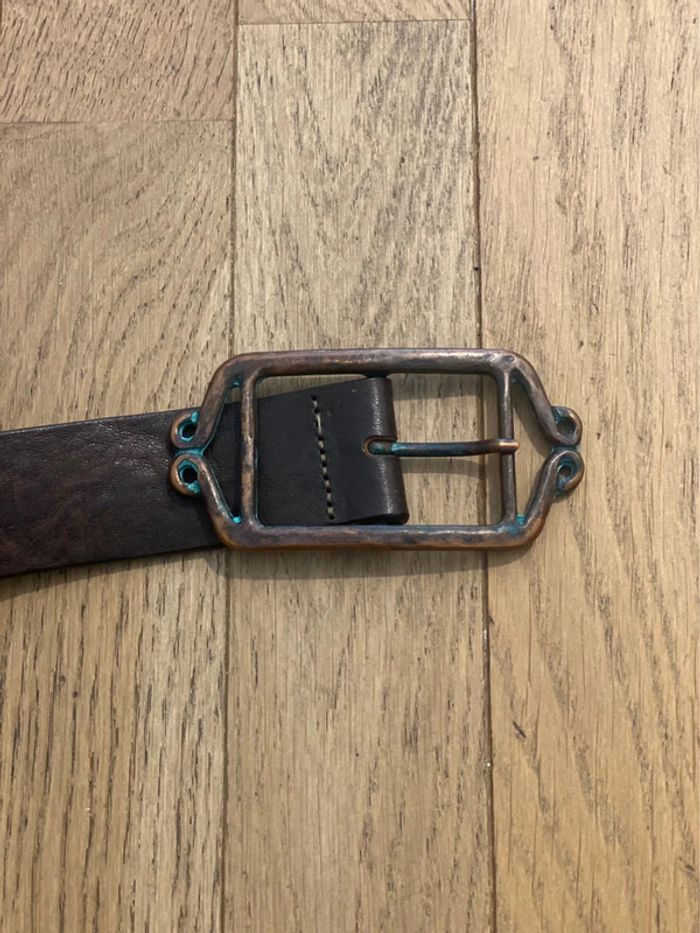 Ceinture en cuir Agnès b taille 75 - photo numéro 3