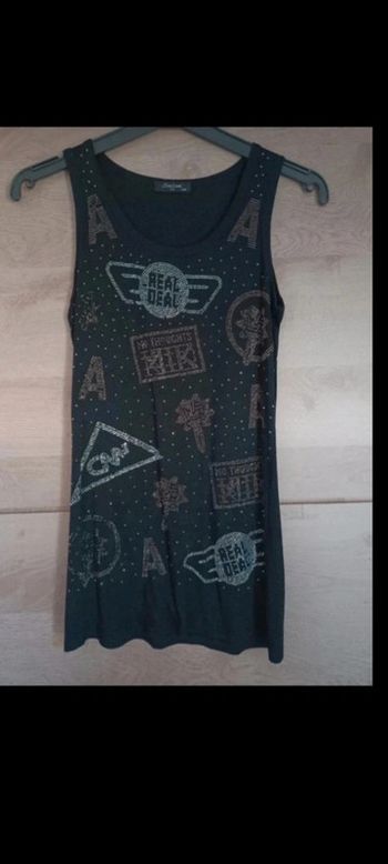 Très beau débardeur noir et strass Taille 36 smiton