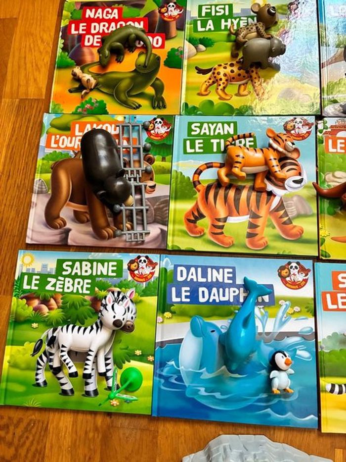 23 livres avec figurines collection mes animaux du zoo - photo numéro 2