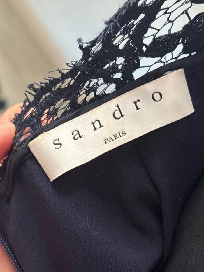 Robe Sandro neuve bleu marine taille S - photo numéro 4