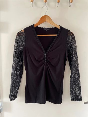 Haut manches longues dentelle Morgan XS