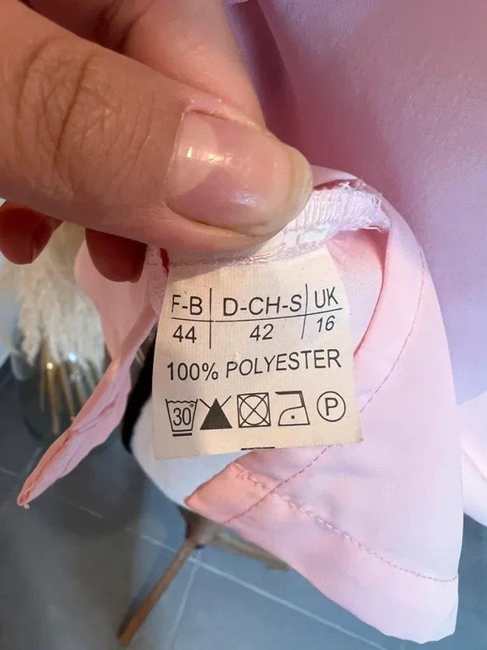 Blouse manche courte rose - photo numéro 6