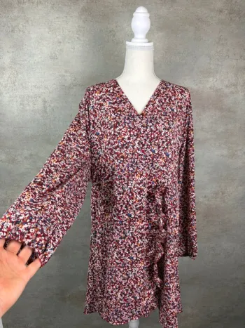 🌸 Robe à fleurs colorées Christy Taille 50/52 🌸