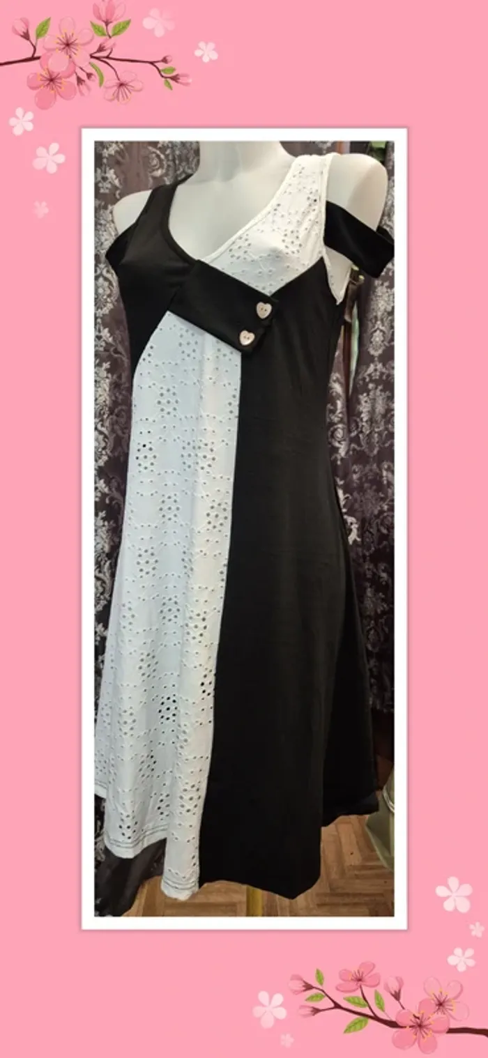 🖤 Robe ample Noire et Blanche🖤