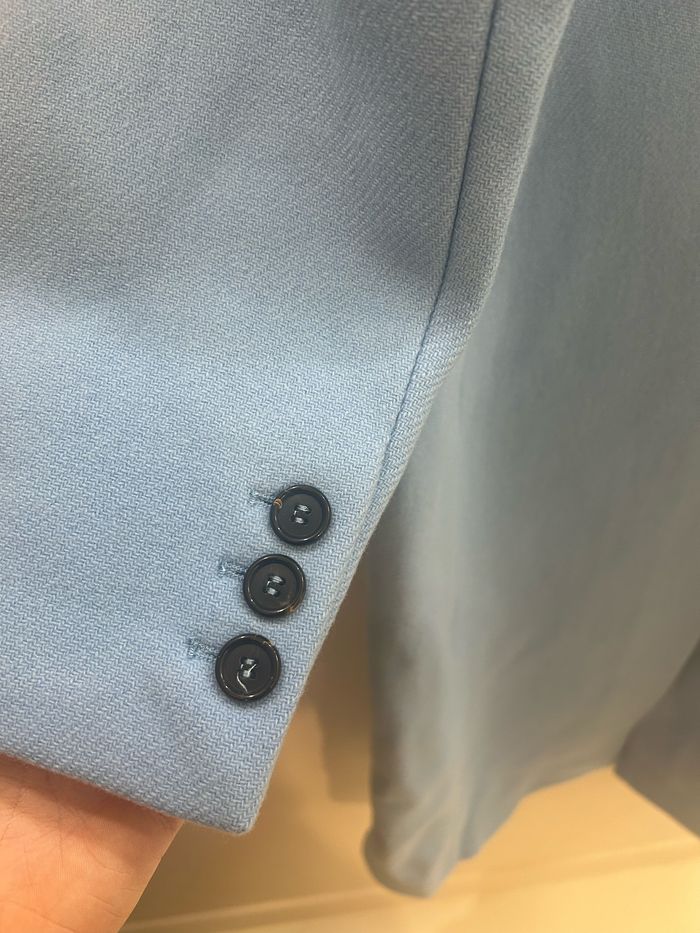 Magnifique manteau long bleu - photo numéro 4