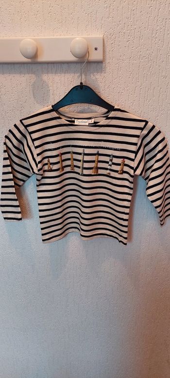 Joli sweat marin mixte 6 ans Tradimer phares Bretagne comme neuf