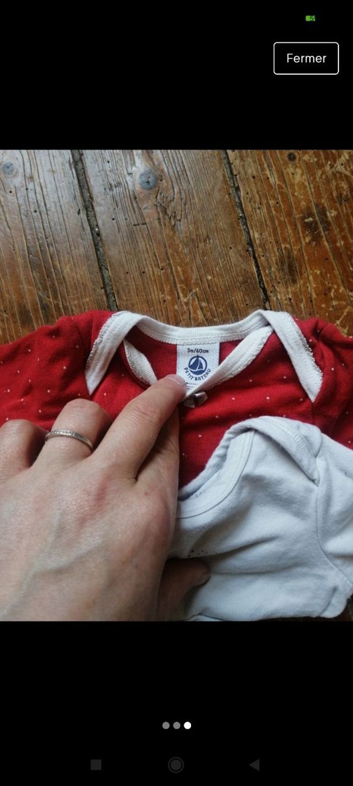 Lot bodys ML 3 mois - photo numéro 3