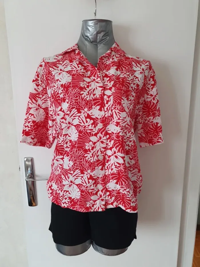 Chemise à motif fleuille - photo numéro 2