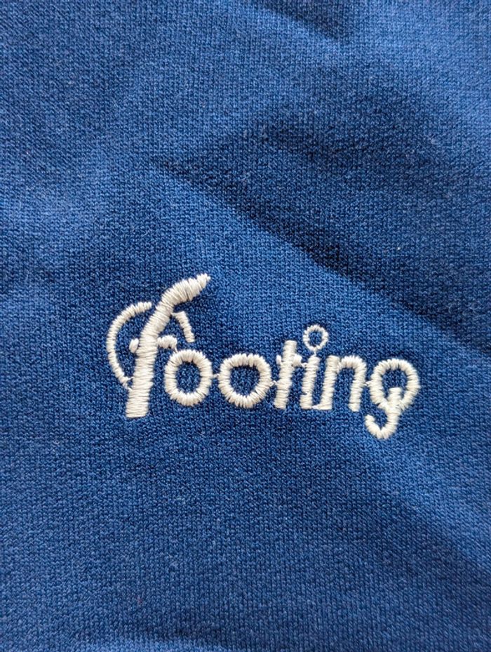 Sweat à capuche zippé vintage Footing – Made in France – Taille 42 - photo numéro 3