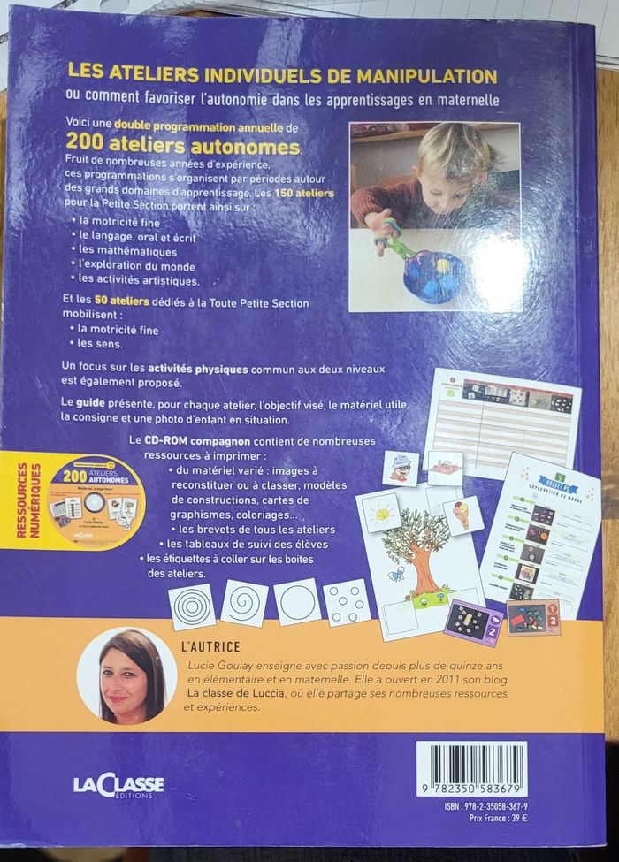 200 ateliers autonomes ps tps la classe lucie luccia - photo numéro 2