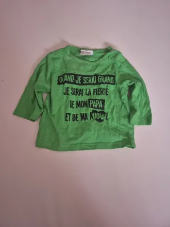 T-shirt à manches longues 3 mois
