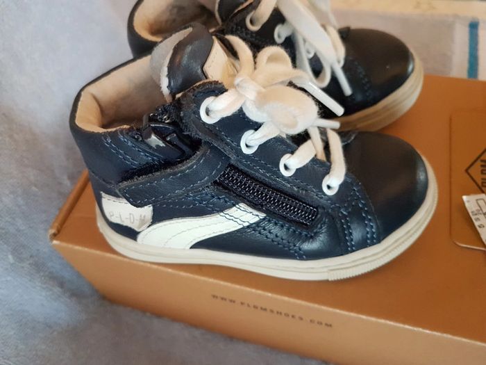 Chaussures PLDM palladuim T20 cuir bleu - photo numéro 2