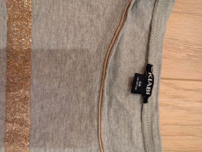 Tee-shirt gris fille - photo numéro 2
