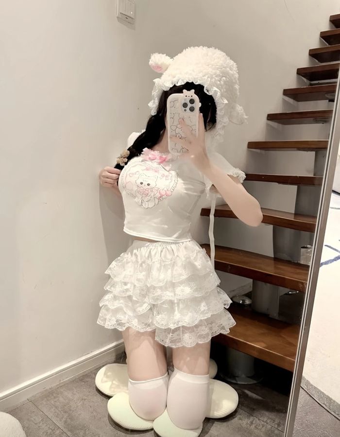 T-shirt Cute Kawaii style Sanrio Melody Lolita Barbie - photo numéro 11