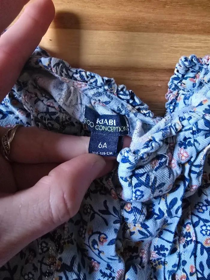 robe bleu à fleur - photo numéro 4