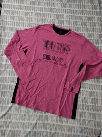 Haut tee-shirt manches longues rose terre de marins taille Xl 42