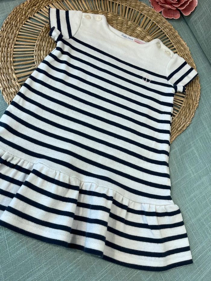 Robe marinière 6 mois 70 cm Ralph Lauren - photo numéro 3
