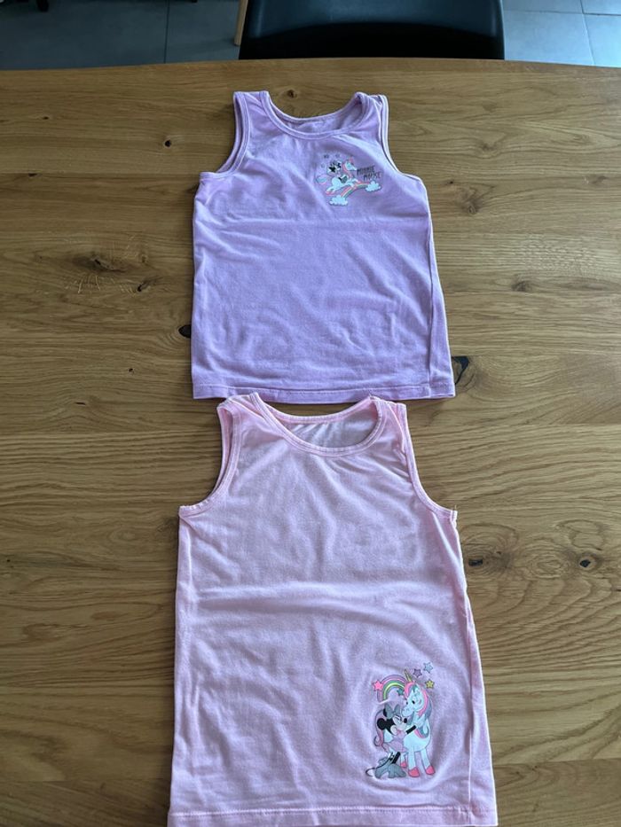 Lot de deux débardeurs Minnie taille 3 ans