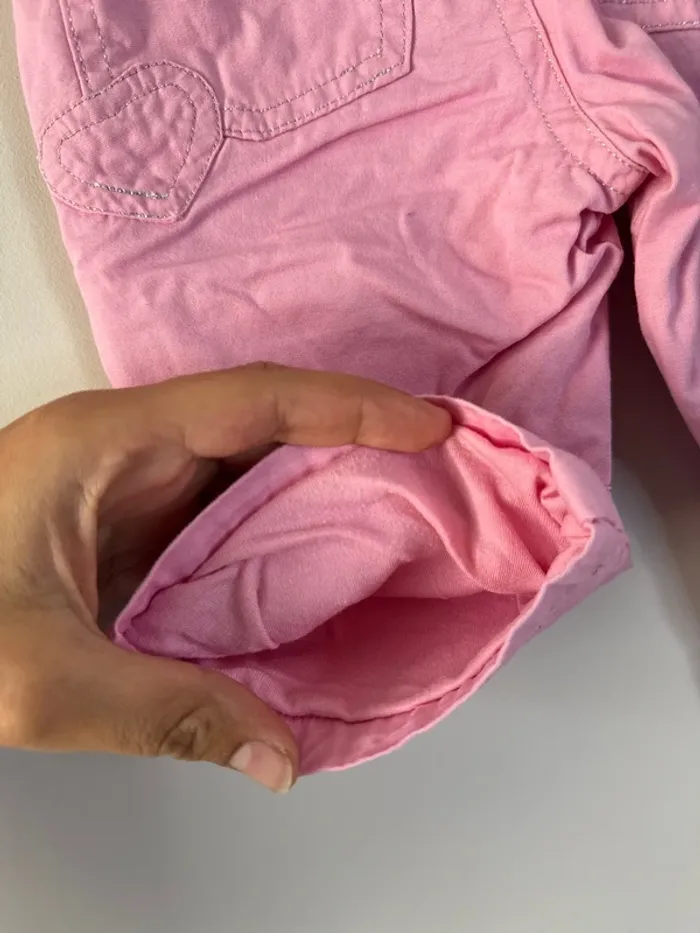 👖pantalon rose épais avec doublure - bébé fille - 6 mois - Tissaia -bon état - photo numéro 8