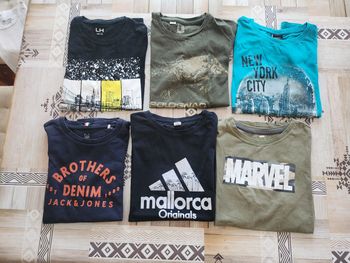 Lot 6 tee-shirt garçon 14 ans