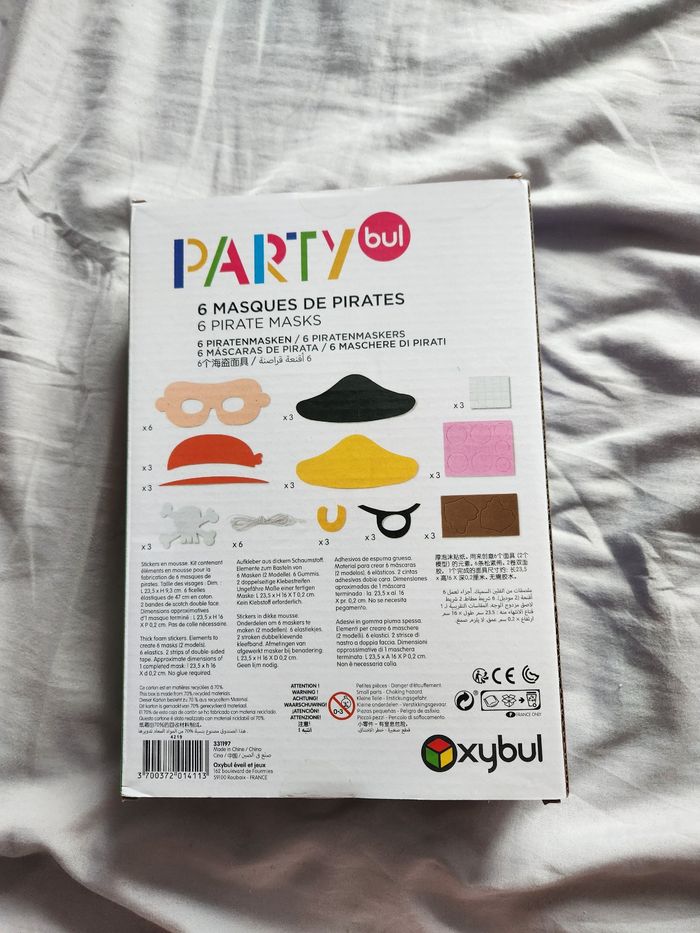 Kit masques pirates oxybul - photo numéro 2