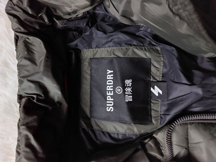 Doudoune Superdry Kaki - photo numéro 4