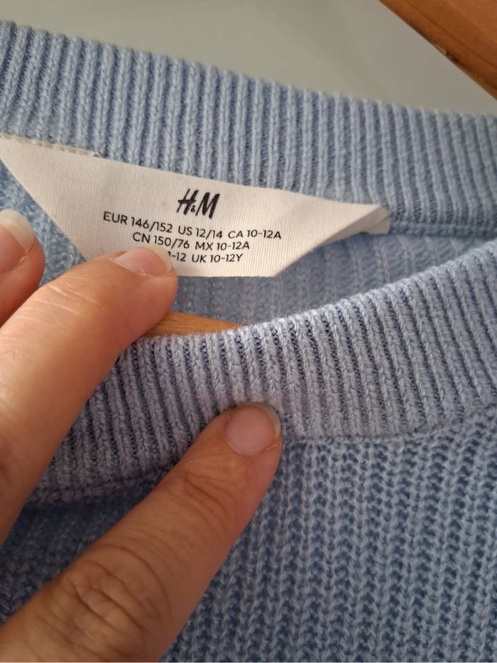 Pull léger bleu - photo numéro 3
