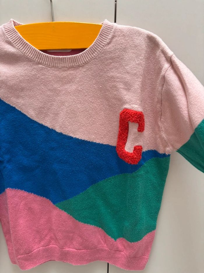 Pull multicolore initiale C H&M taille 104cm - photo numéro 2