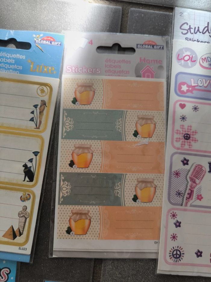 Lot de 2 paquets ou plus de stickers étiquettes neuves - photo numéro 7