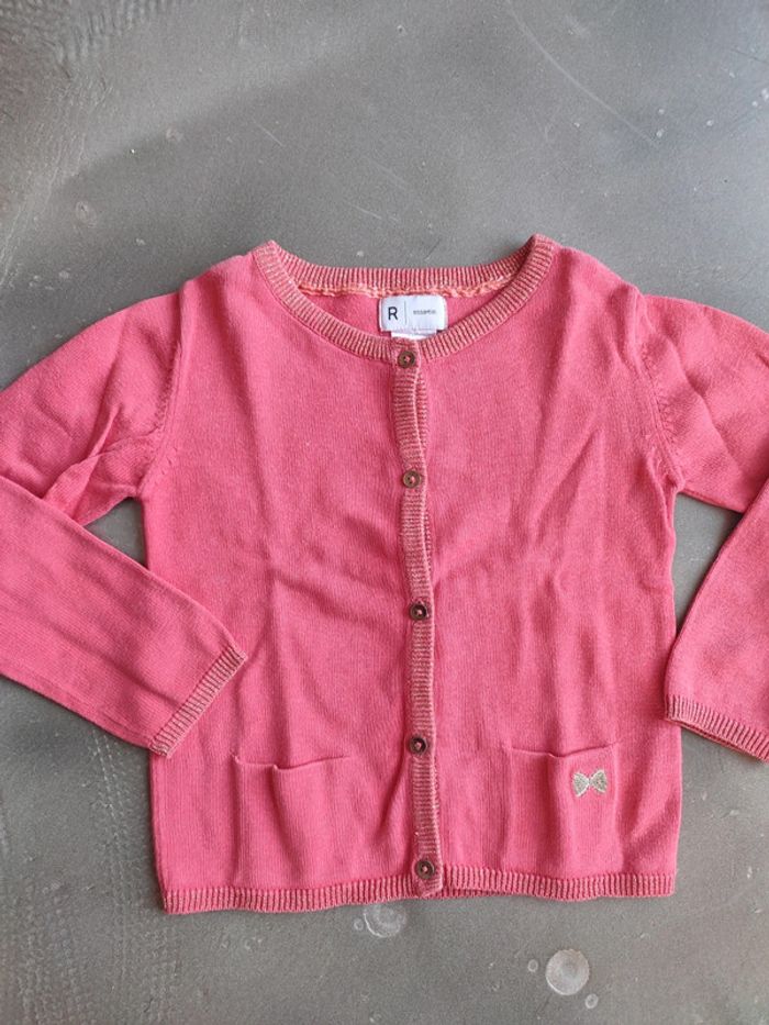 Gilet fille rose fushia 3 ans