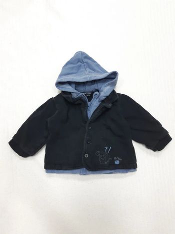 Gilet épais zippé à capuche 12 mois