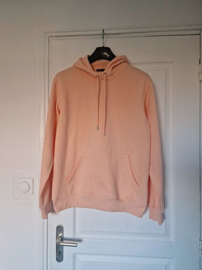 Sweat à capuches orange neon