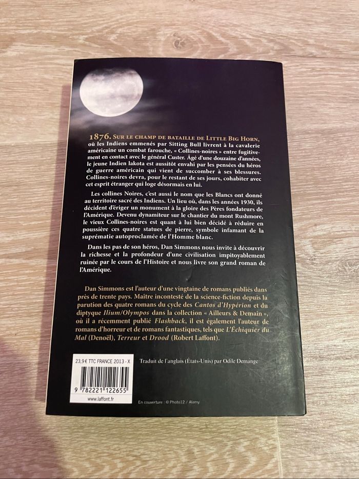 Livre collines noires de dan simmons prix neuf 23 euros - photo numéro 2