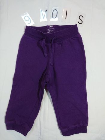 pantalon jogging 9-12 mois