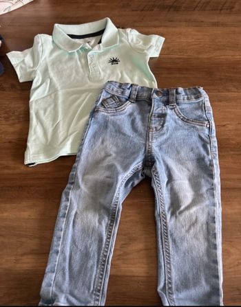 Ensemble polos et jean Kiabi