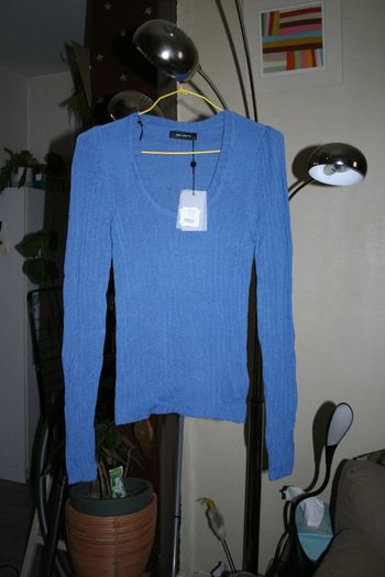 🌸Pull lin bleu modèle Chelcar taille 38 "Cop copine" neuf 🌸